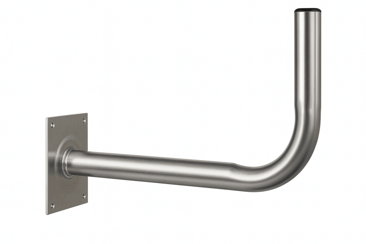 Wandhalterung aus verzinktem Stahl – L-Halter für Antennen & Kameras (10–50 cm) - Halo&Son Austria